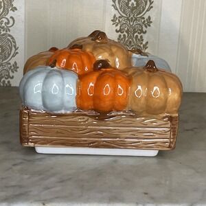 Replacement Ceramic Truck Cookie Jar Top (Top Only) Fall Autumn Pumpkins